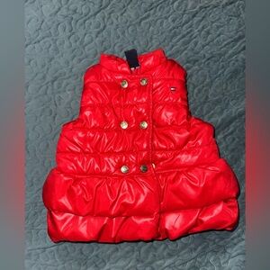 Tommy Hilfiger Kids'  Puffer Vest red color
Size 6/9 months